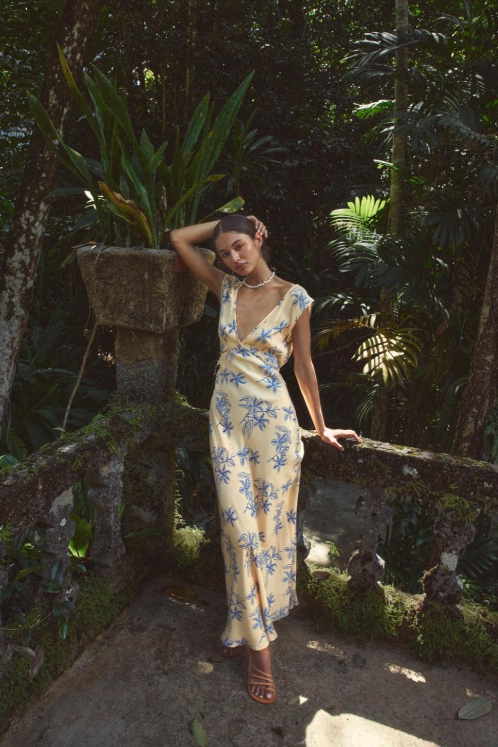 VRG GRL Midi/Maxi Dresses | Women Sunlit Isle Bias Cut Maxi Dress Iris