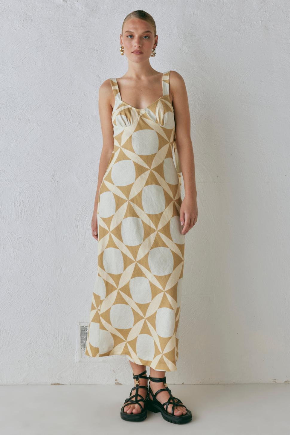 VRG GRL Midi/Maxi Dresses | Women Talia Linen Midi Dress Scope