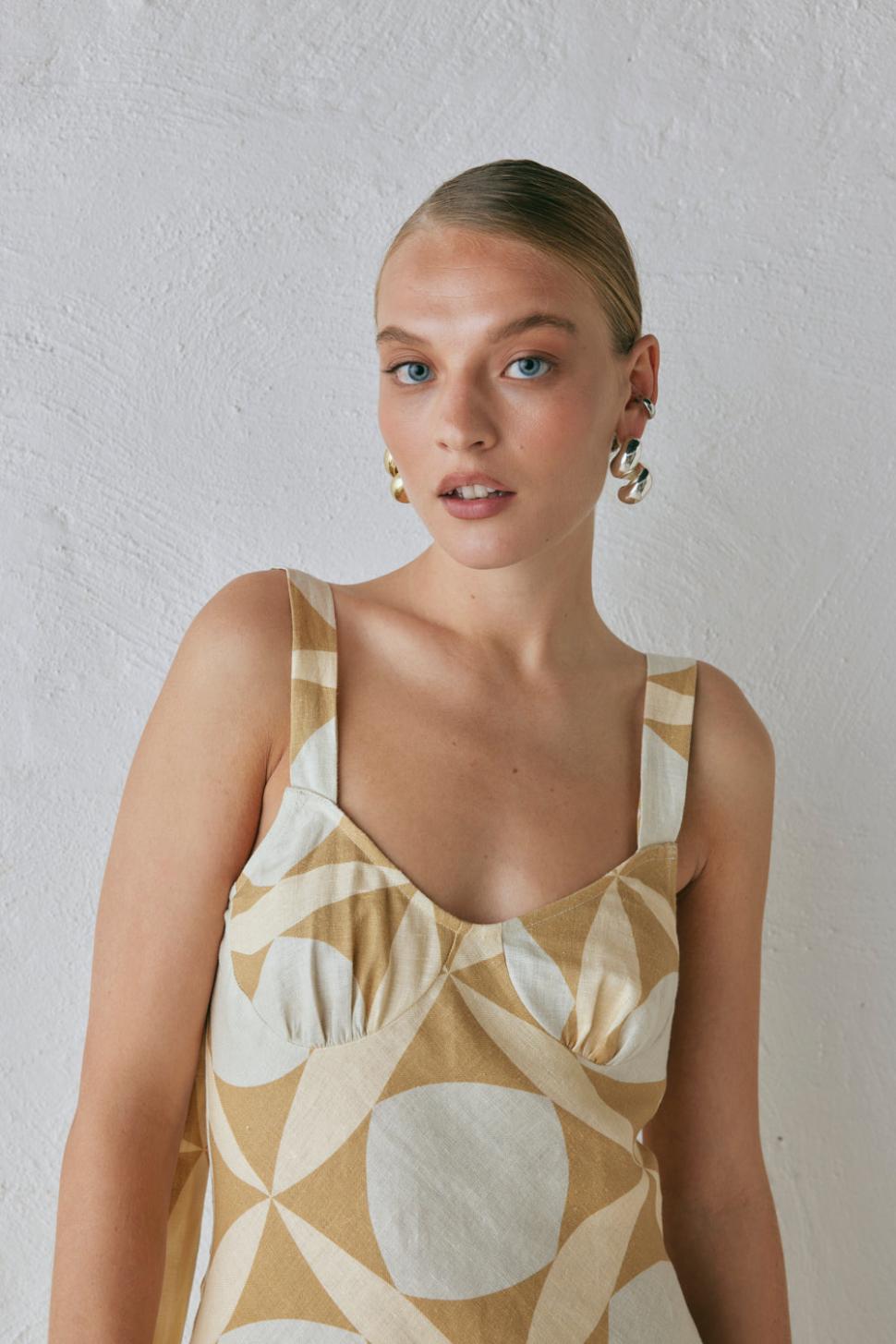 VRG GRL Midi/Maxi Dresses | Women Talia Linen Midi Dress Scope