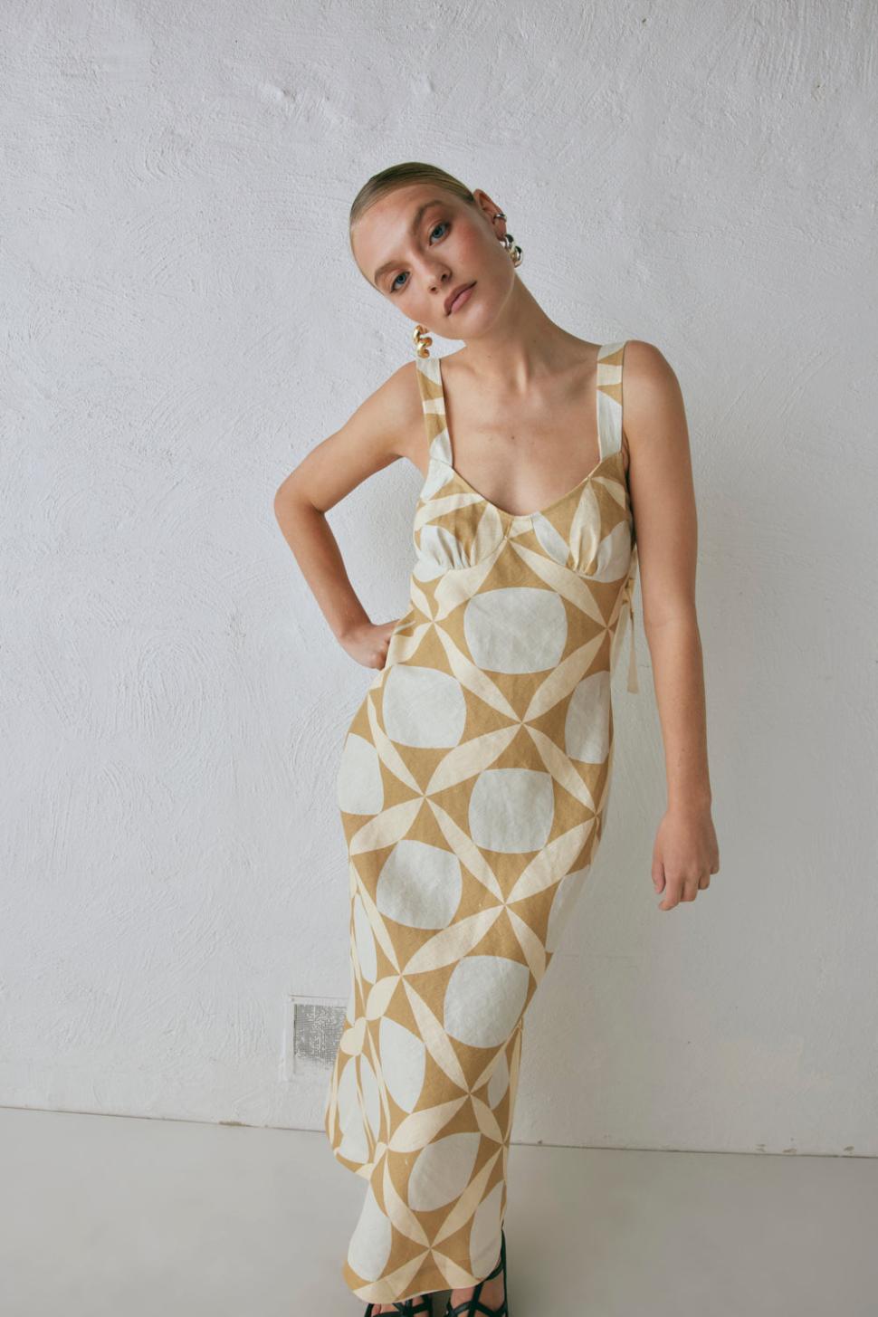 VRG GRL Midi/Maxi Dresses | Women Talia Linen Midi Dress Scope