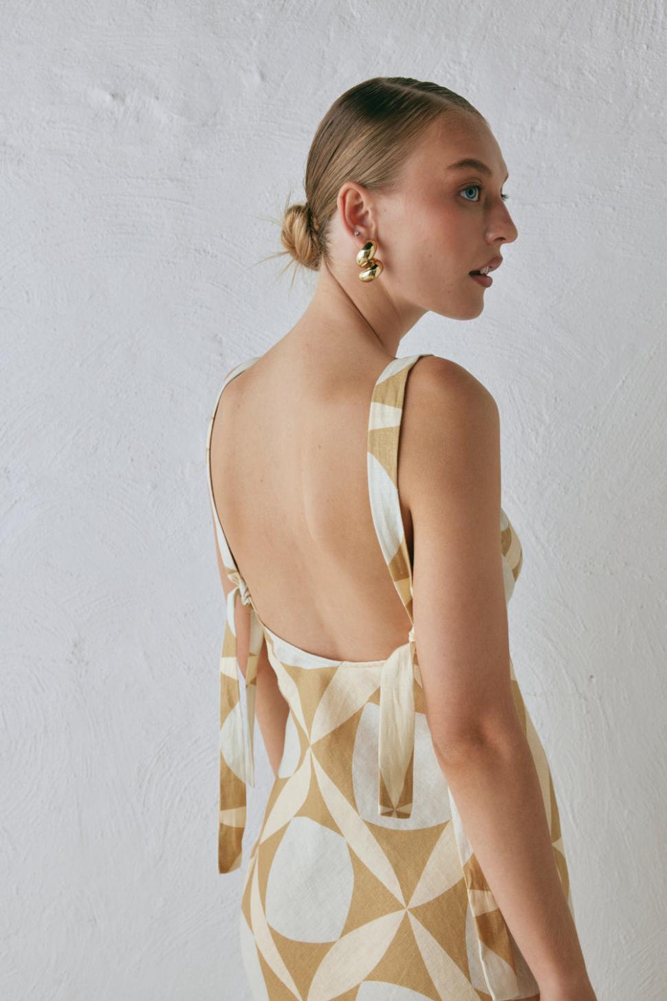 VRG GRL Midi/Maxi Dresses | Women Talia Linen Midi Dress Scope