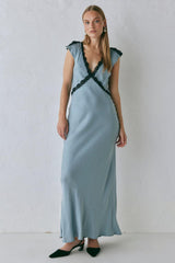 VRG GRL Midi/Maxi Dresses | Women The Ivy Bias Cut Maxi Dress Steel
