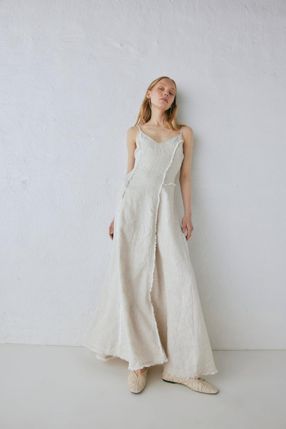 VRG GRL Midi/Maxi Dresses | Women Thea Linen Maxi Dress Natural