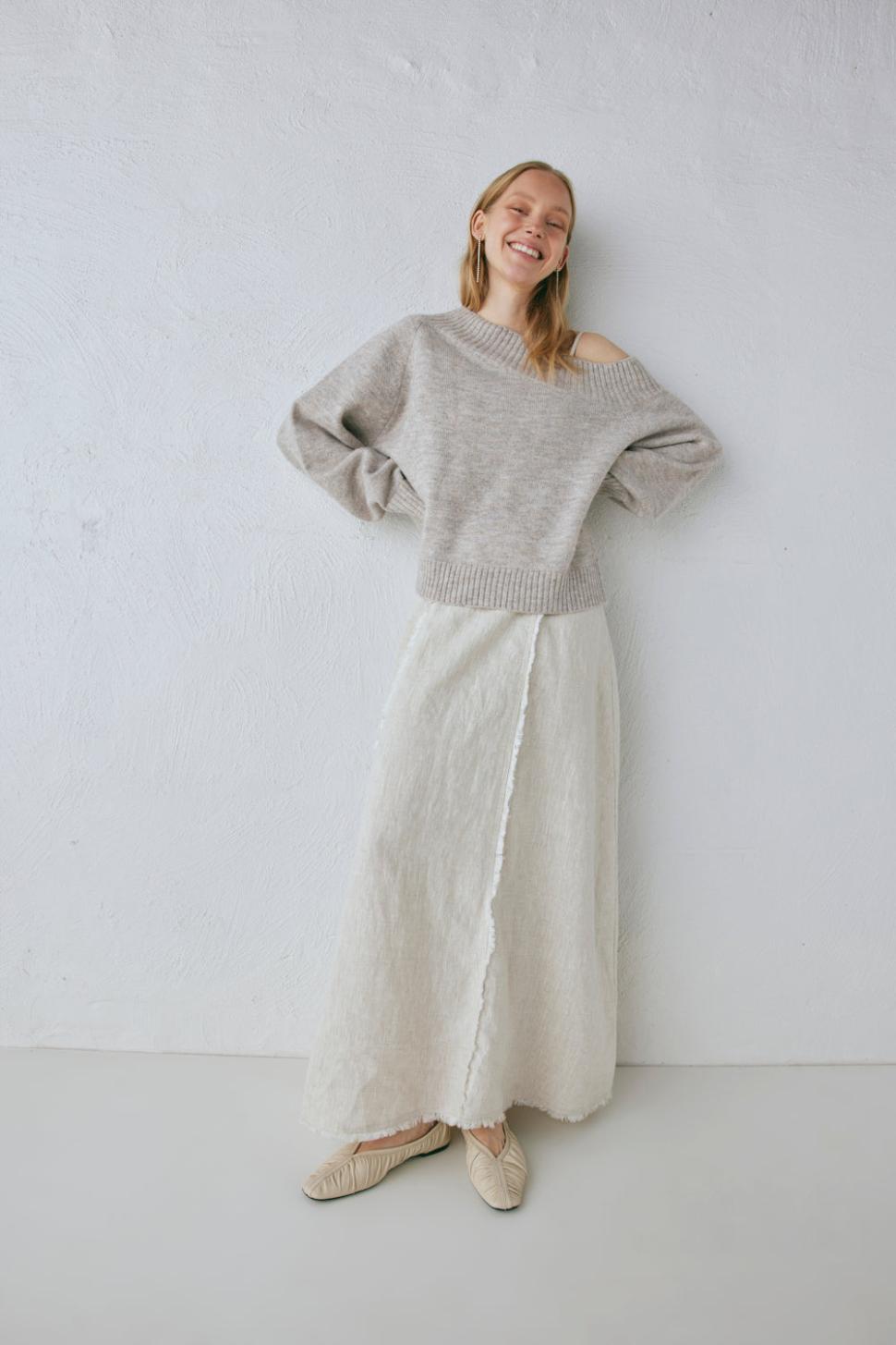 VRG GRL Midi/Maxi Dresses | Women Thea Linen Maxi Dress Natural