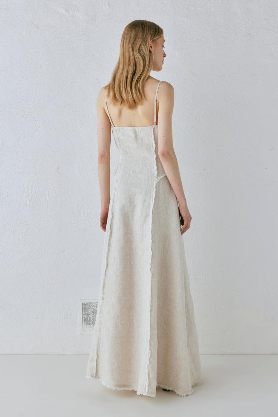 VRG GRL Midi/Maxi Dresses | Women Thea Linen Maxi Dress Natural