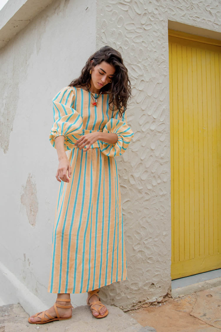 VRG GRL Midi/Maxi Dresses | Women Tularosa Linen Midi Dress Spritz