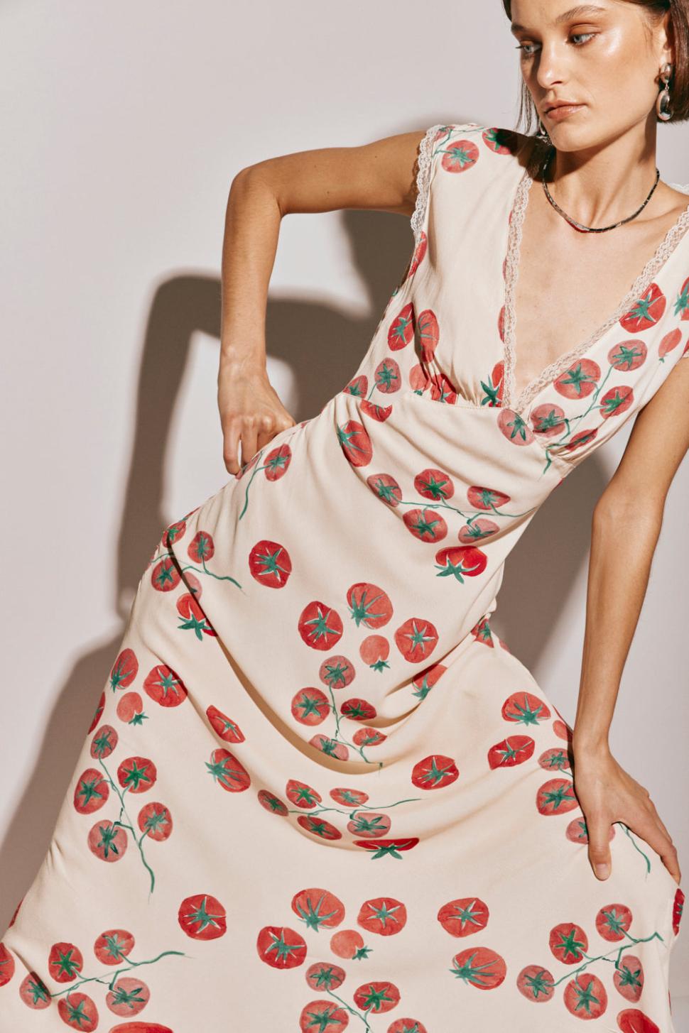 VRG GRL Midi/Maxi Dresses | Women Vintage Lover Bias Cut Maxi Dress Roma