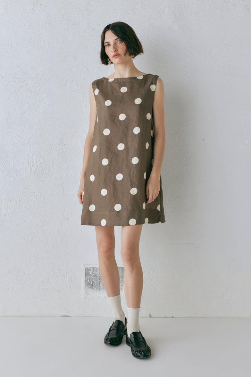 VRG GRL Mini Dresses | Women Aftersun Linen Mini Dress Spot