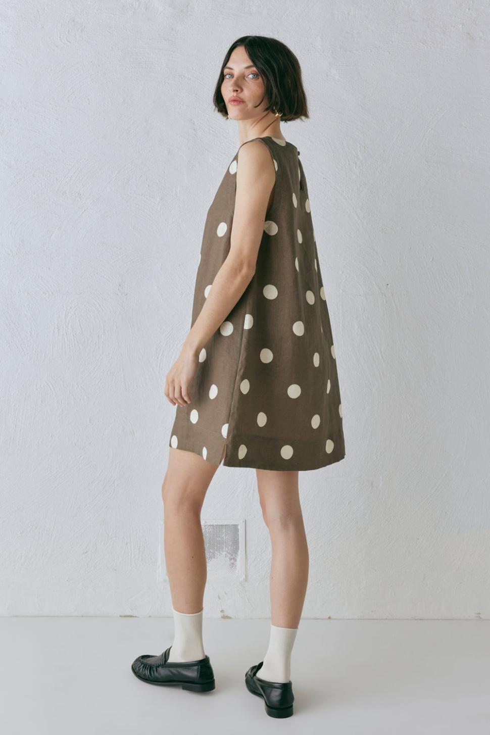 VRG GRL Mini Dresses | Women Aftersun Linen Mini Dress Spot