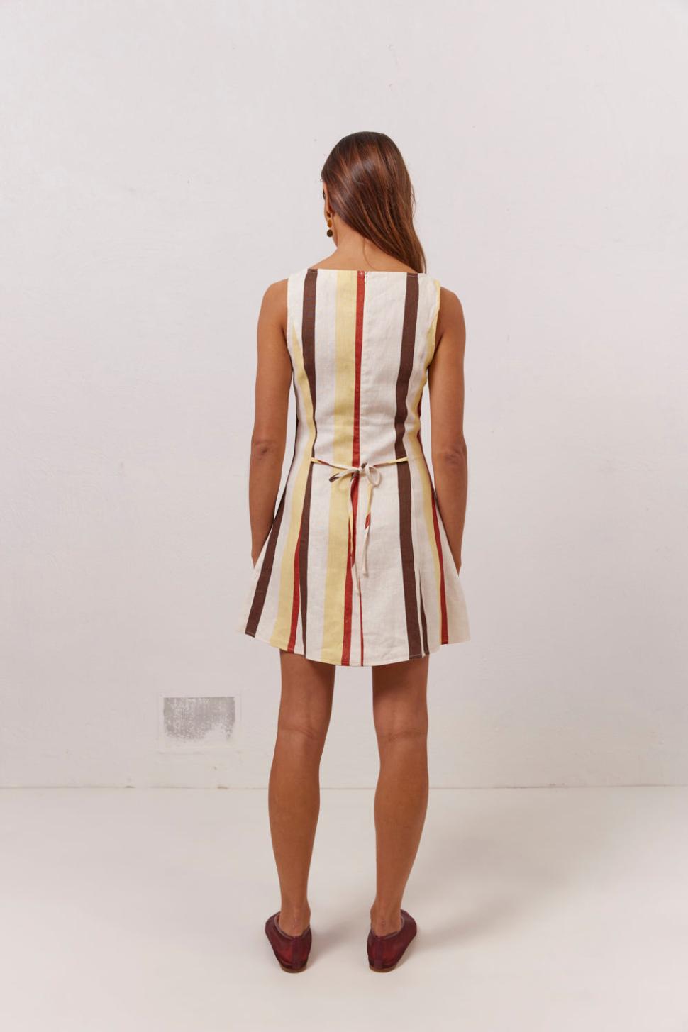 VRG GRL Mini Dresses | Women Chloe Linen Mini Dress Ace