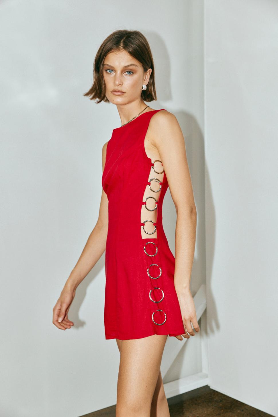 VRG GRL Mini Dresses | Women Discoteca Mini Dress Chilli