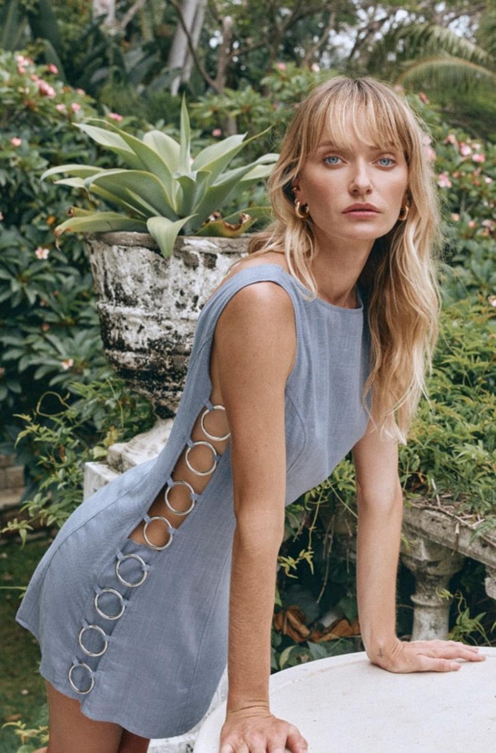 VRG GRL Mini Dresses | Women Discoteca Mini Dress Steel