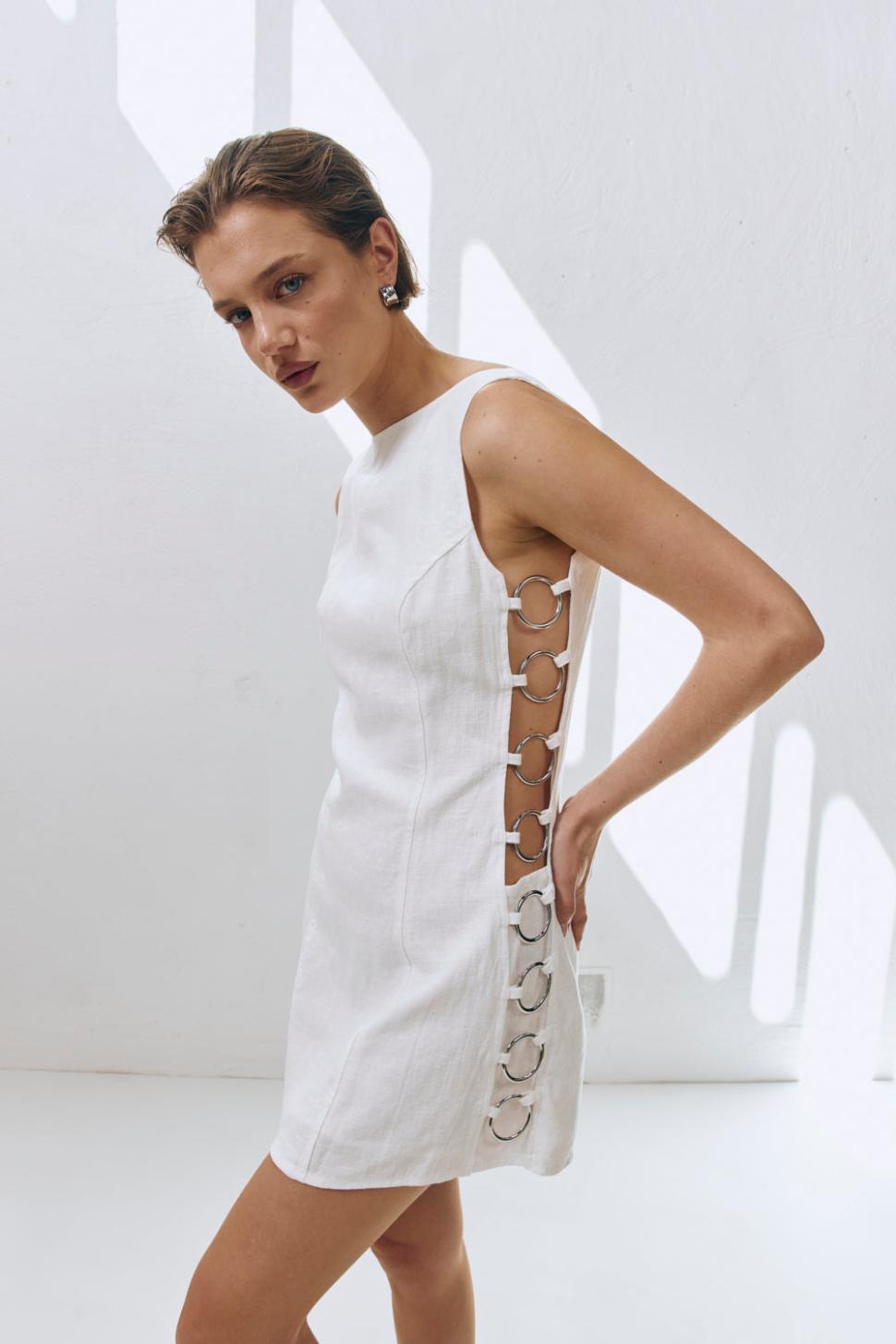 VRG GRL Mini Dresses | Women Discoteca Mini Dress White