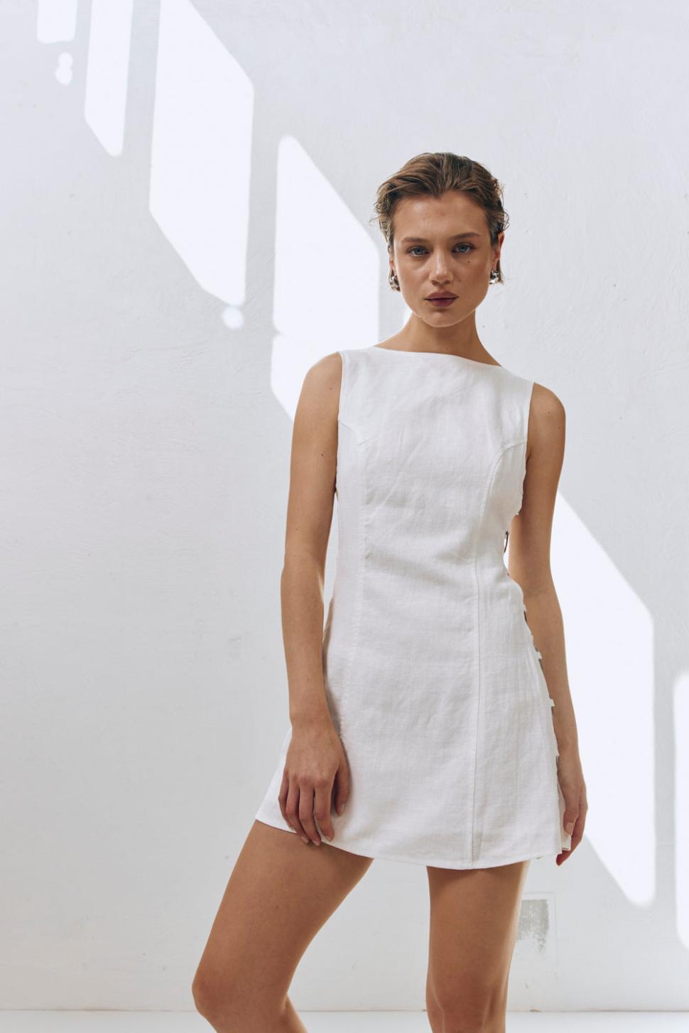 VRG GRL Mini Dresses | Women Discoteca Mini Dress White