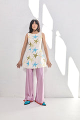 VRG GRL Mini Dresses | Women Esther Linen Mini Dress Star