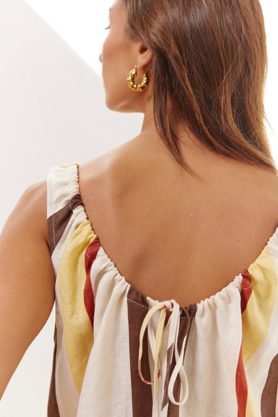 VRG GRL Mini Dresses | Women Rio Linen Mini Dress Ace