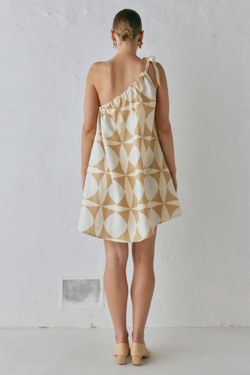 VRG GRL Mini Dresses | Women Slow Living Linen Mini Dress Scope