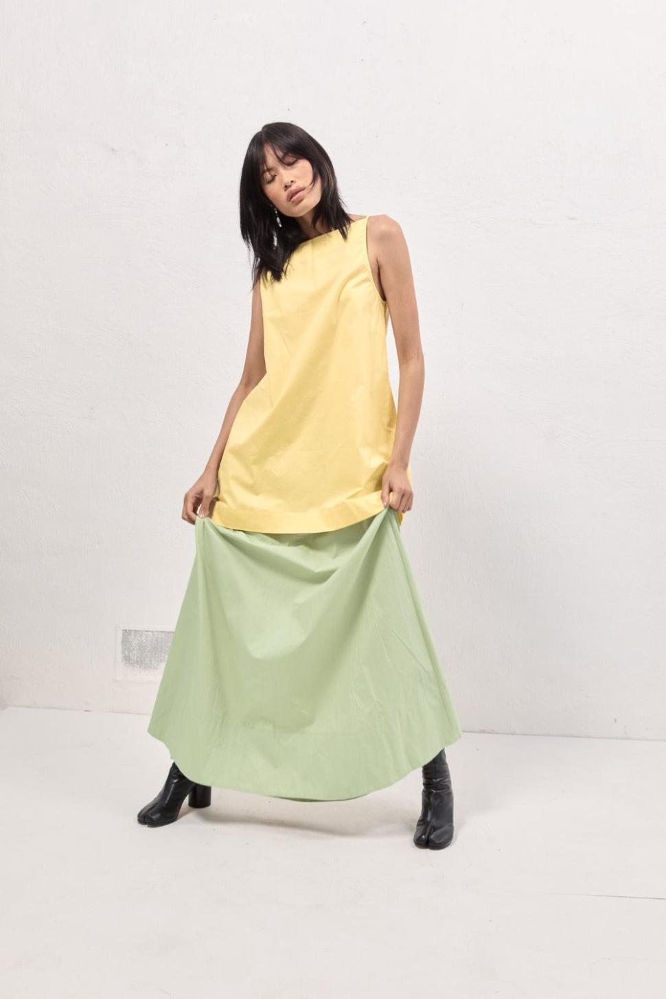 VRG GRL Mini Dresses | Women Tulli Mini Dress Lemon