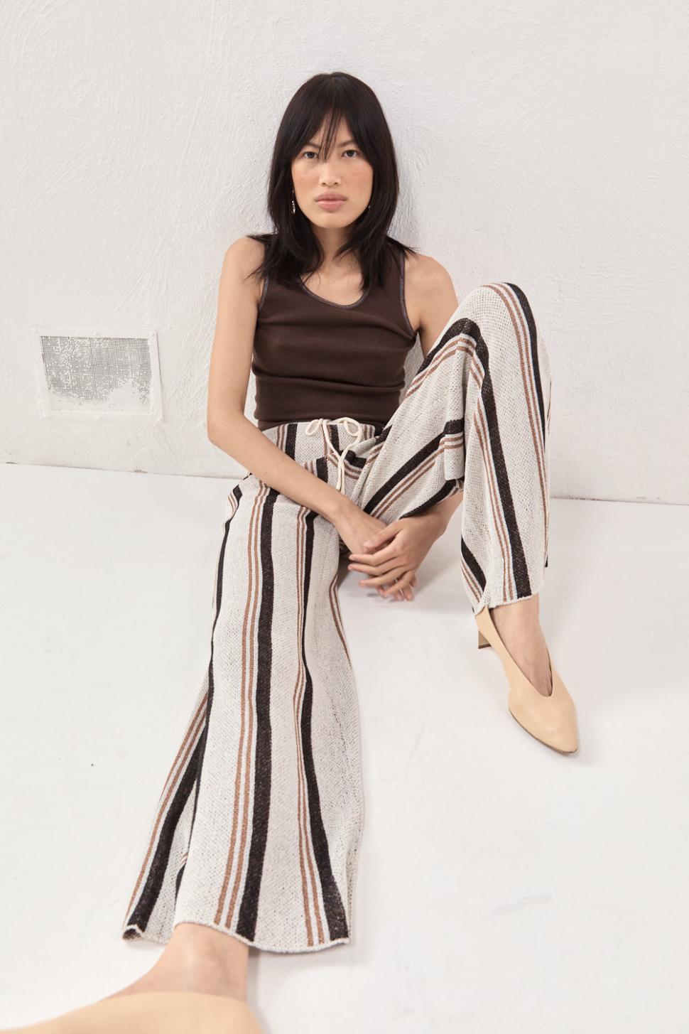 VRG GRL Pants | Women Enzo Knit Pants Stripe