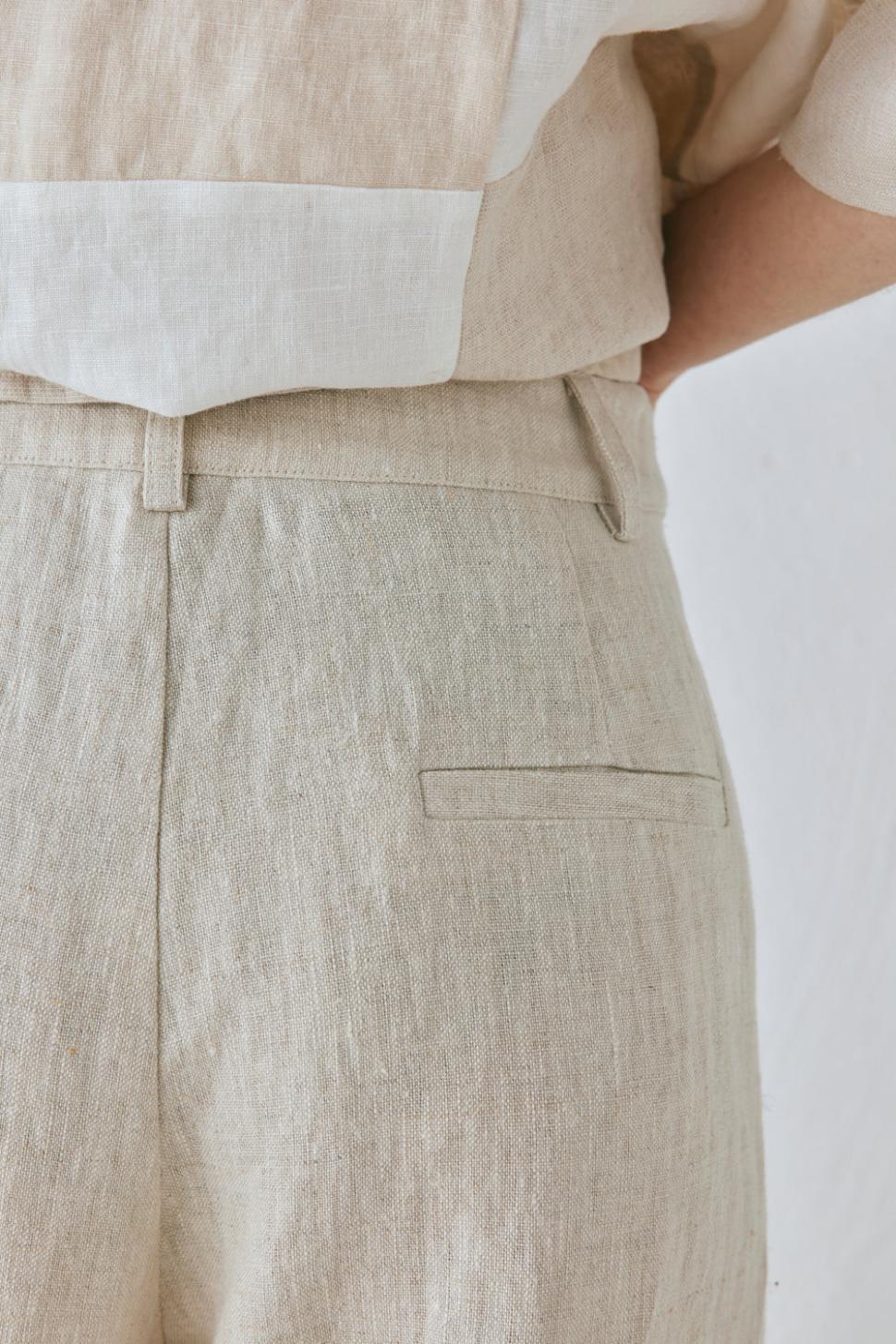 VRG GRL Pants | Women Goldie Linen Pants Oatmeal