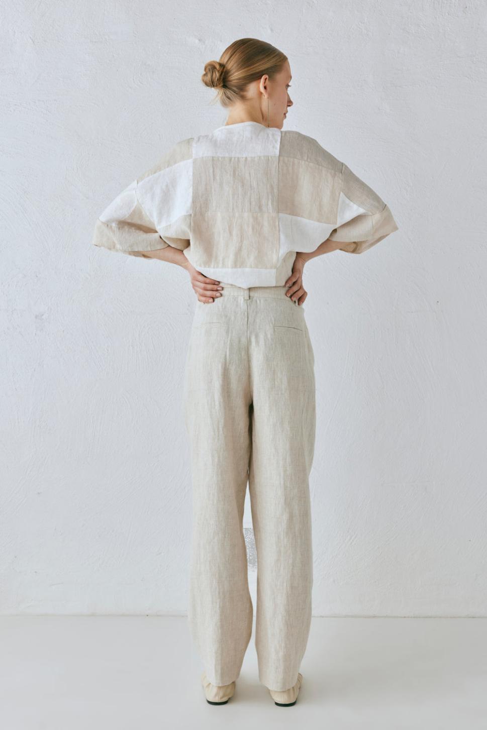 VRG GRL Pants | Women Goldie Linen Pants Oatmeal
