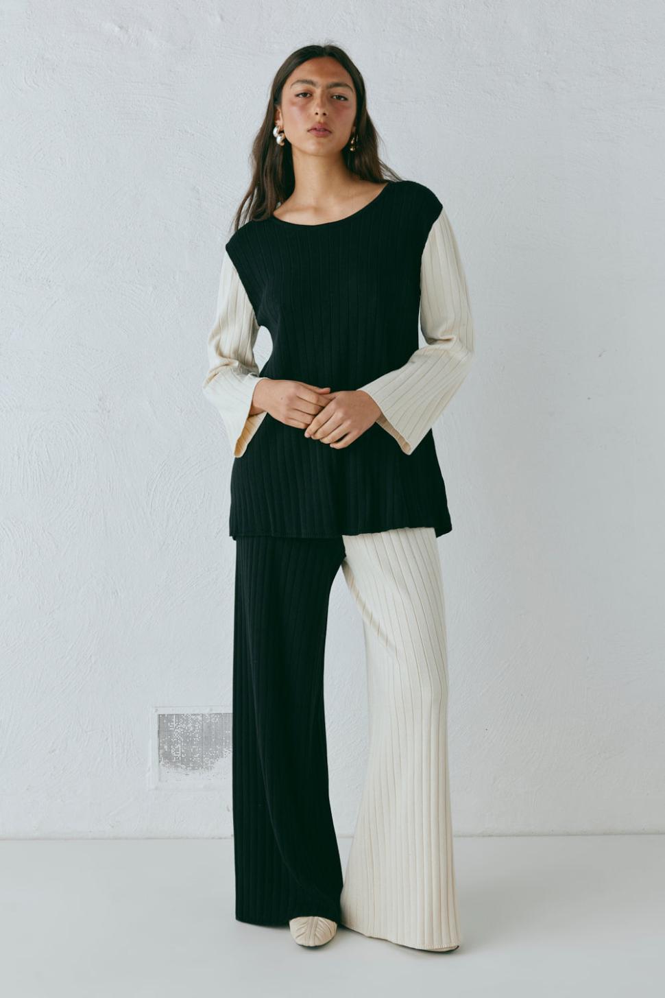 VRG GRL Pants | Women Jac Knit Pants Splice