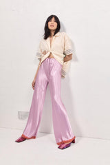 VRG GRL Pants | Women Josefin Satin Pants Lilac