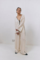 VRG GRL Pants | Women Moonscapes Pants Cream