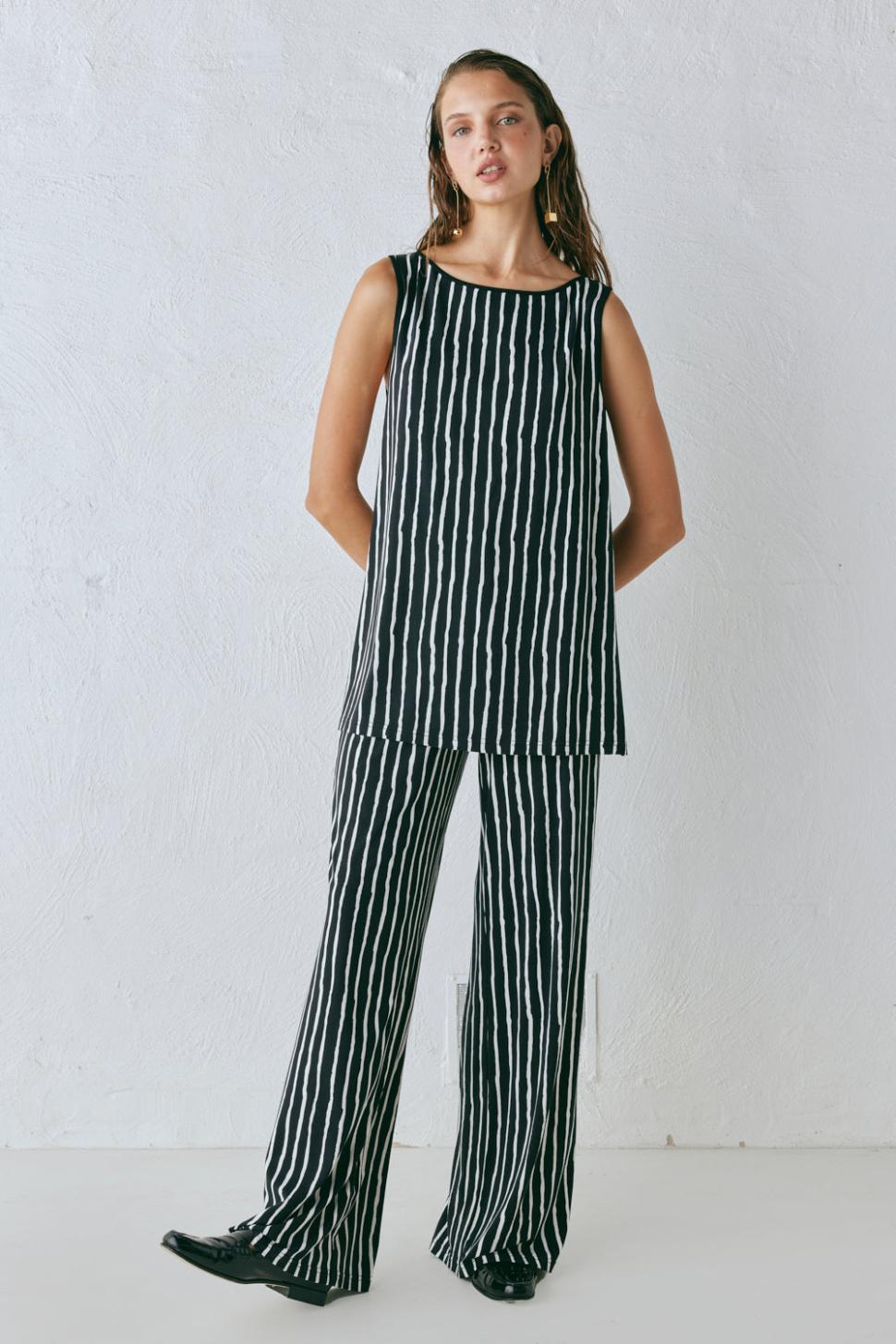 VRG GRL Pants | Women Rieti Pants Black Stripe