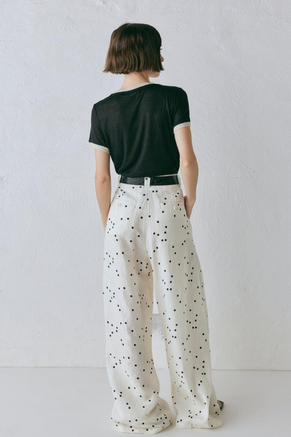 VRG GRL Pants | Women Skye Linen Pants Dot