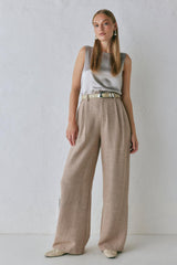 VRG GRL Pants | Women Taite Pants Natural