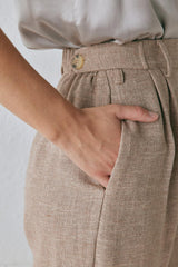 VRG GRL Pants | Women Taite Pants Natural