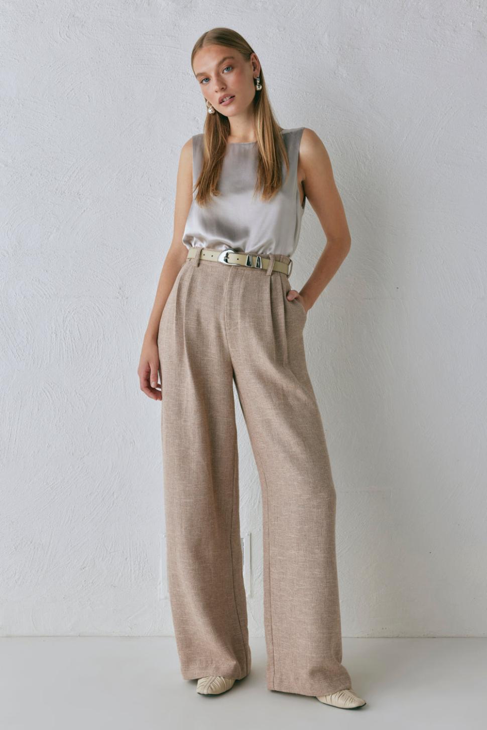 VRG GRL Pants | Women Taite Pants Natural