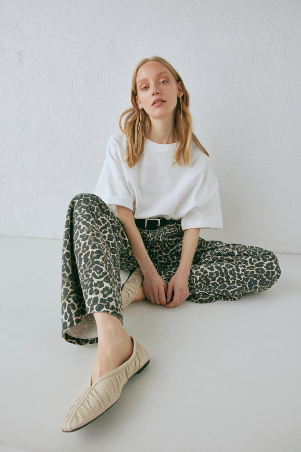 VRG GRL Pants | Women Zia Denim Jeans Leopard