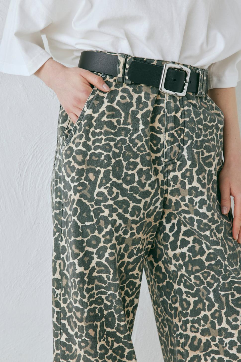 VRG GRL Pants | Women Zia Denim Jeans Leopard