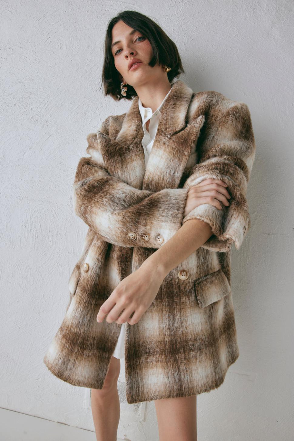 VRG GRL Sets | Women Alexa Blazer Plaid