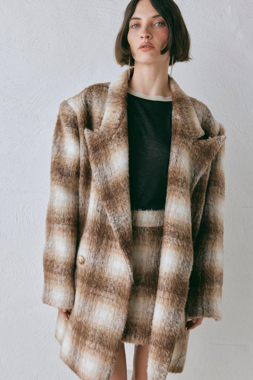 VRG GRL Sets | Women Alexa Blazer Plaid