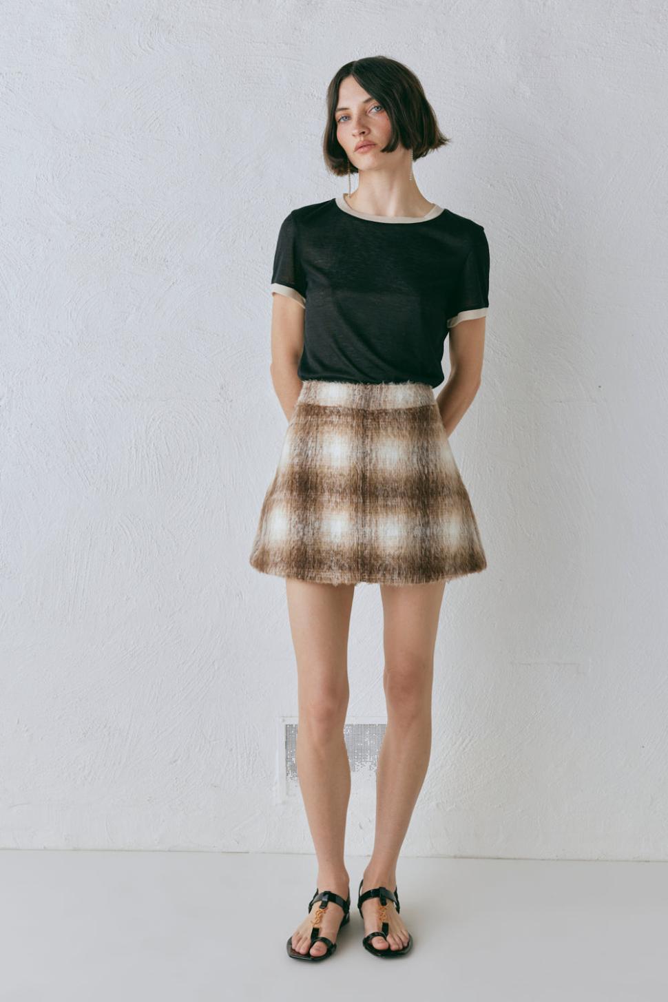VRG GRL Sets | Women Alexa Mini Skirt Plaid