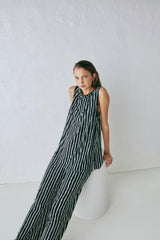 VRG GRL Sets | Women Aster Top Black Stripe