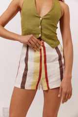 VRG GRL Sets | Women Aya Linen Shorts Ace