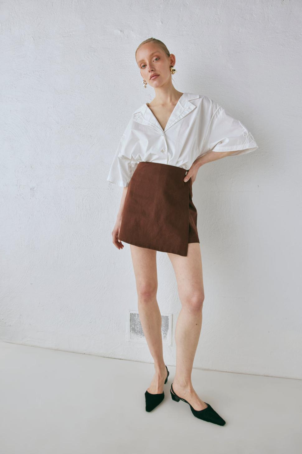 VRG GRL Sets | Women Cove Skort Chocolate
