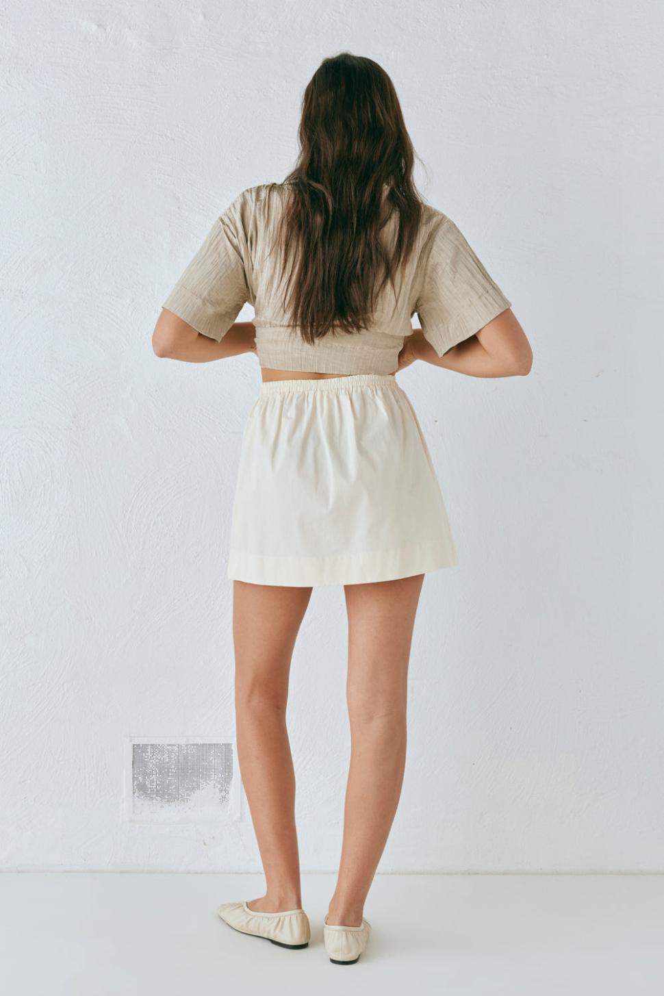 VRG GRL Sets | Women Elka Mini Skirt Cream