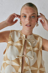 VRG GRL Sets | Women Enni Linen Smock Top Scope