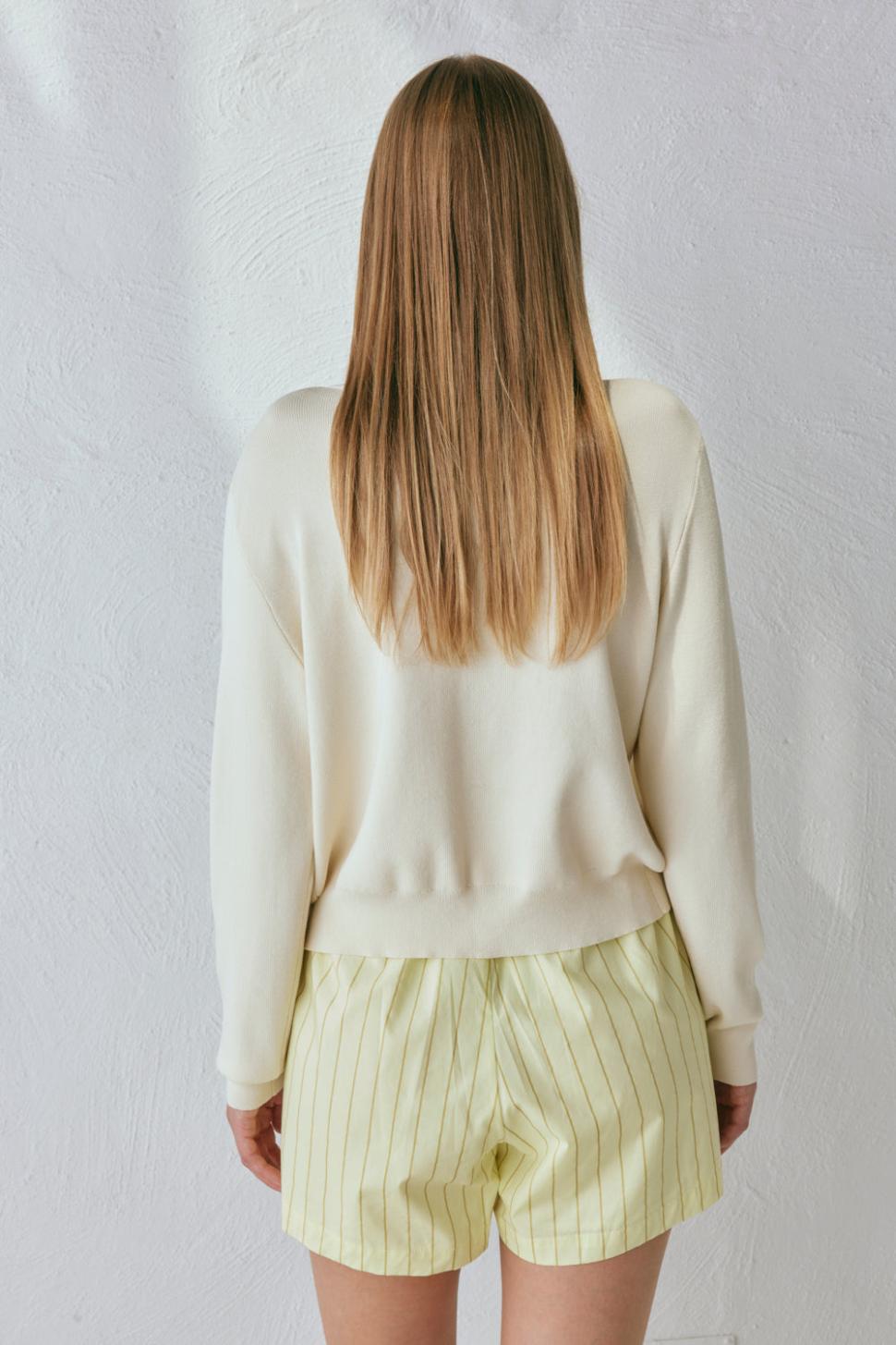 VRG GRL Sets | Women Evie Knit Cardigan Cream