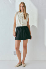 VRG GRL Sets | Women Evie Knit Vest Cream