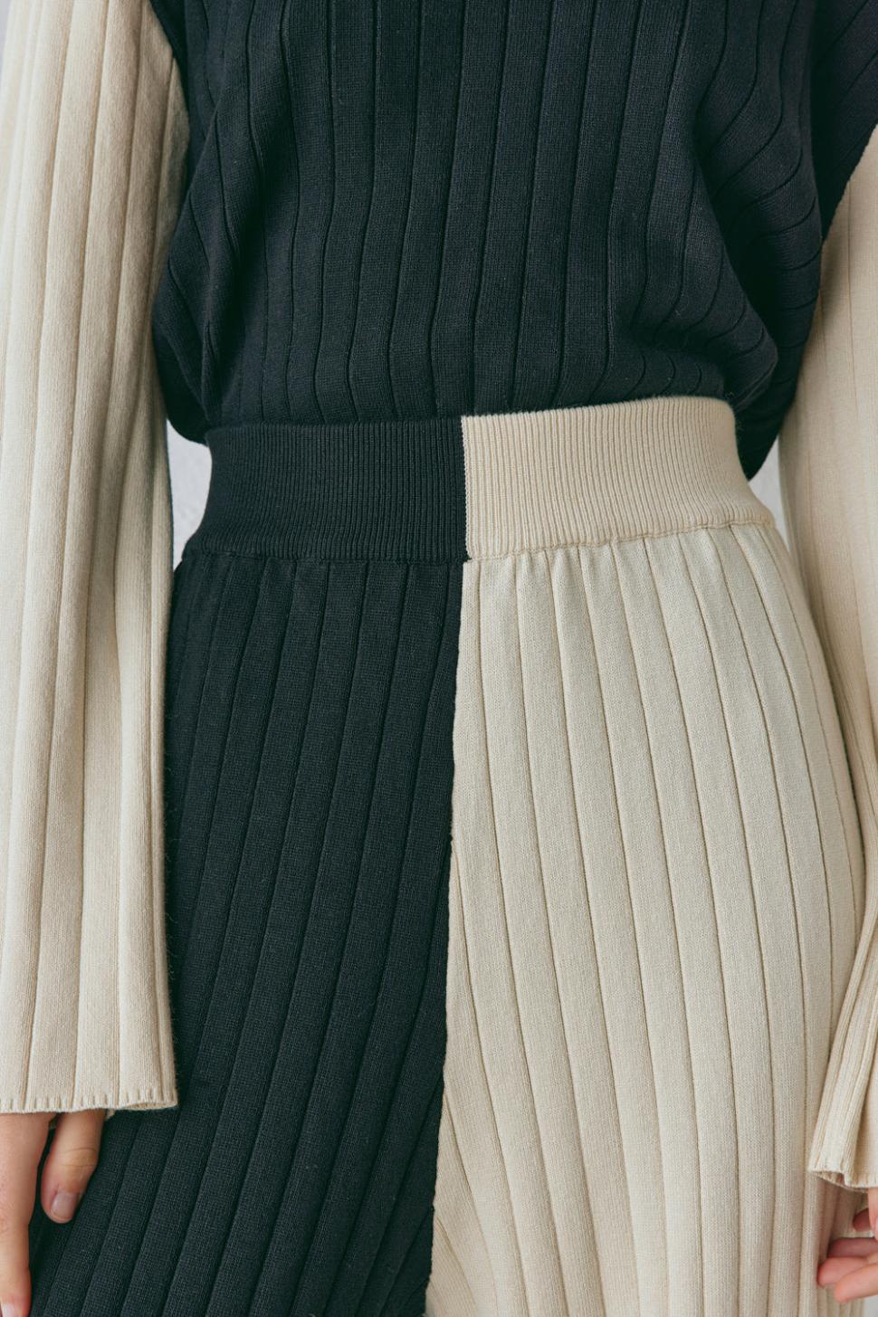 VRG GRL Sets | Women Jac Knit Pants Splice