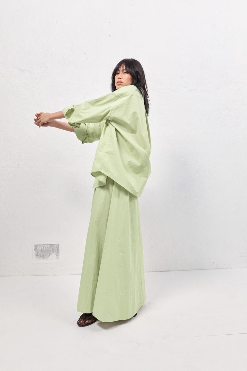 VRG GRL Sets | Women Livia Maxi Skirt Mint