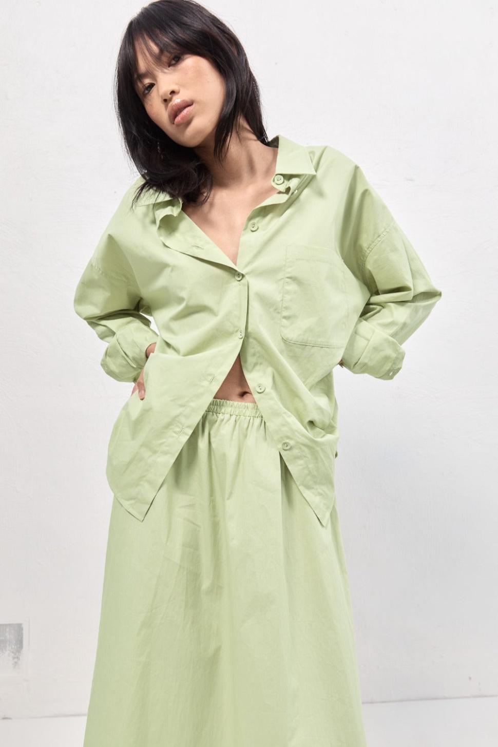 VRG GRL Sets | Women Livia Maxi Skirt Mint