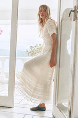 VRG GRL Sets | Women Mia Midi Skirt Cream