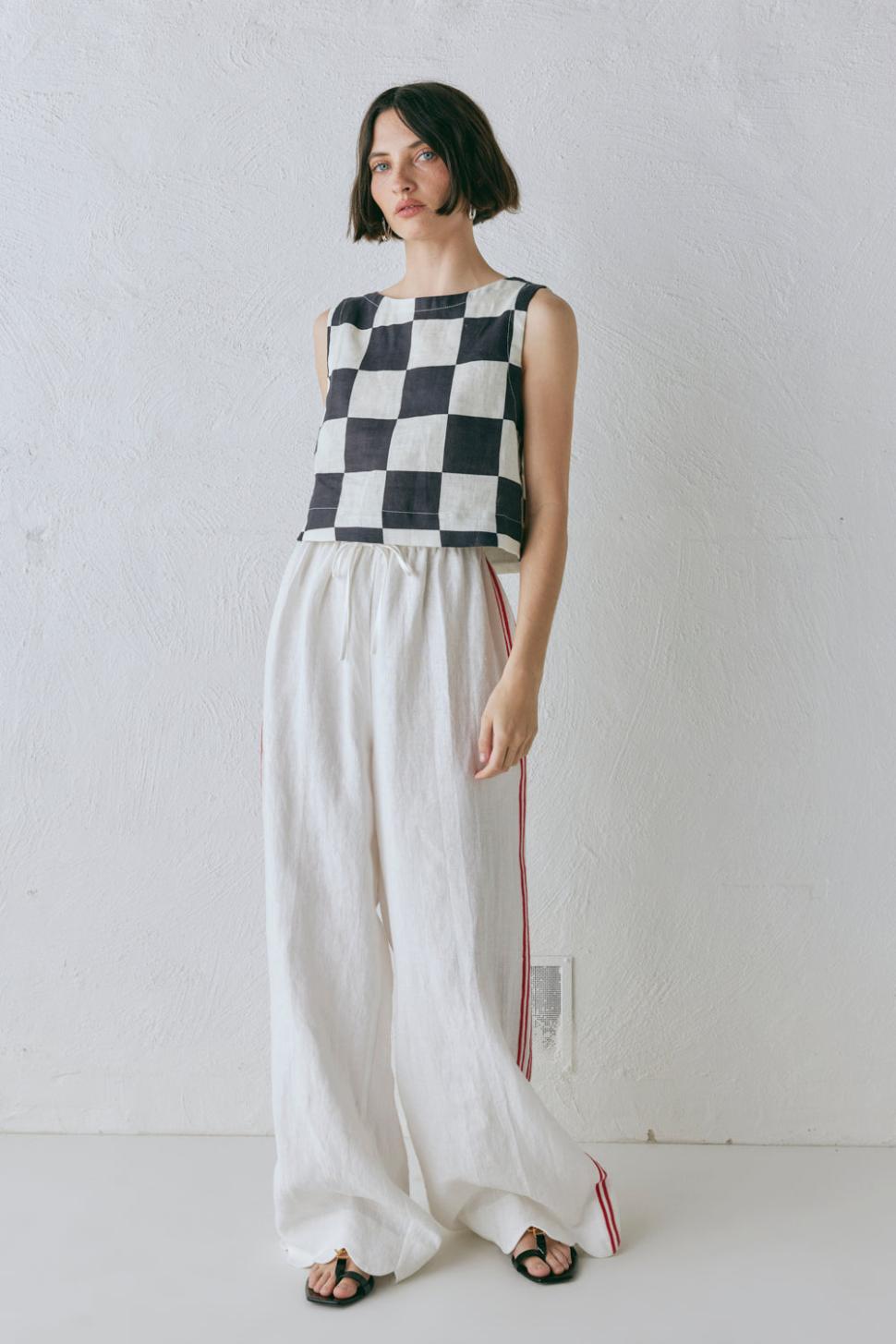 VRG GRL Sets | Women Milahn Linen Pants Vienna